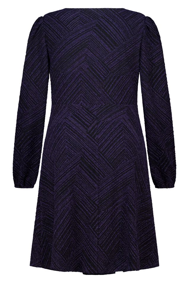Lurexkleid mit Knopfdetail image number 1