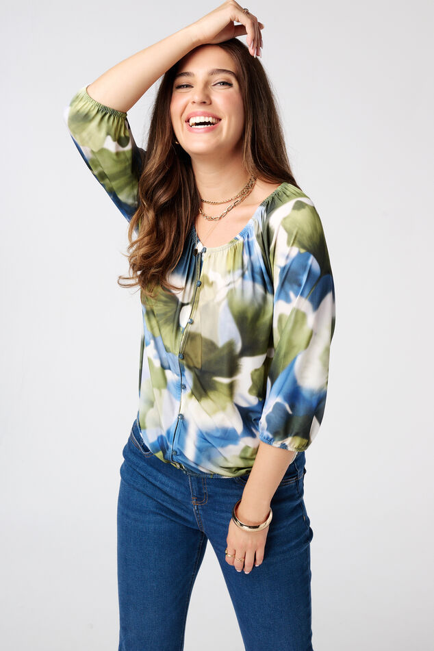 Bluse mit Print image number 0
