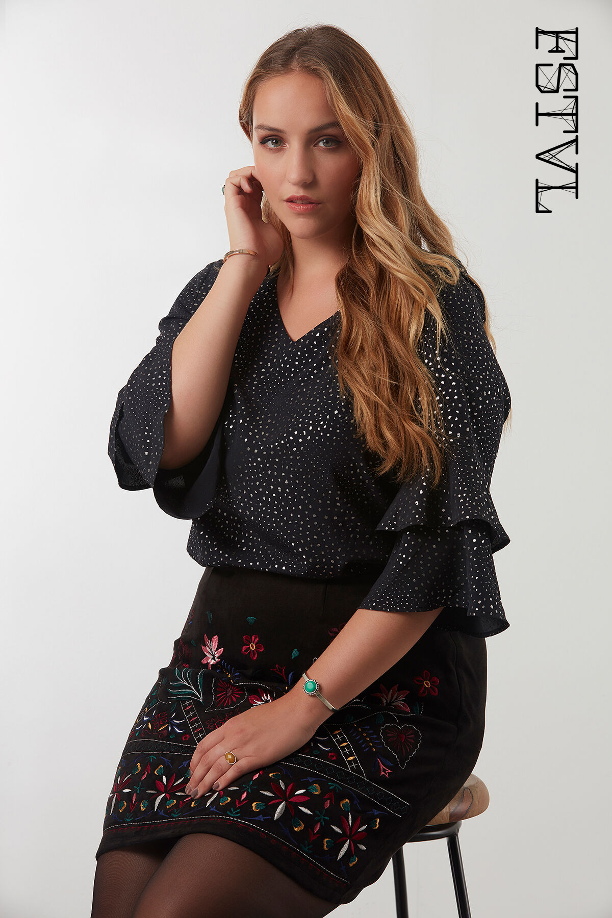 Bluse mit R&uuml;schen-&Auml;rmeln  image number 0