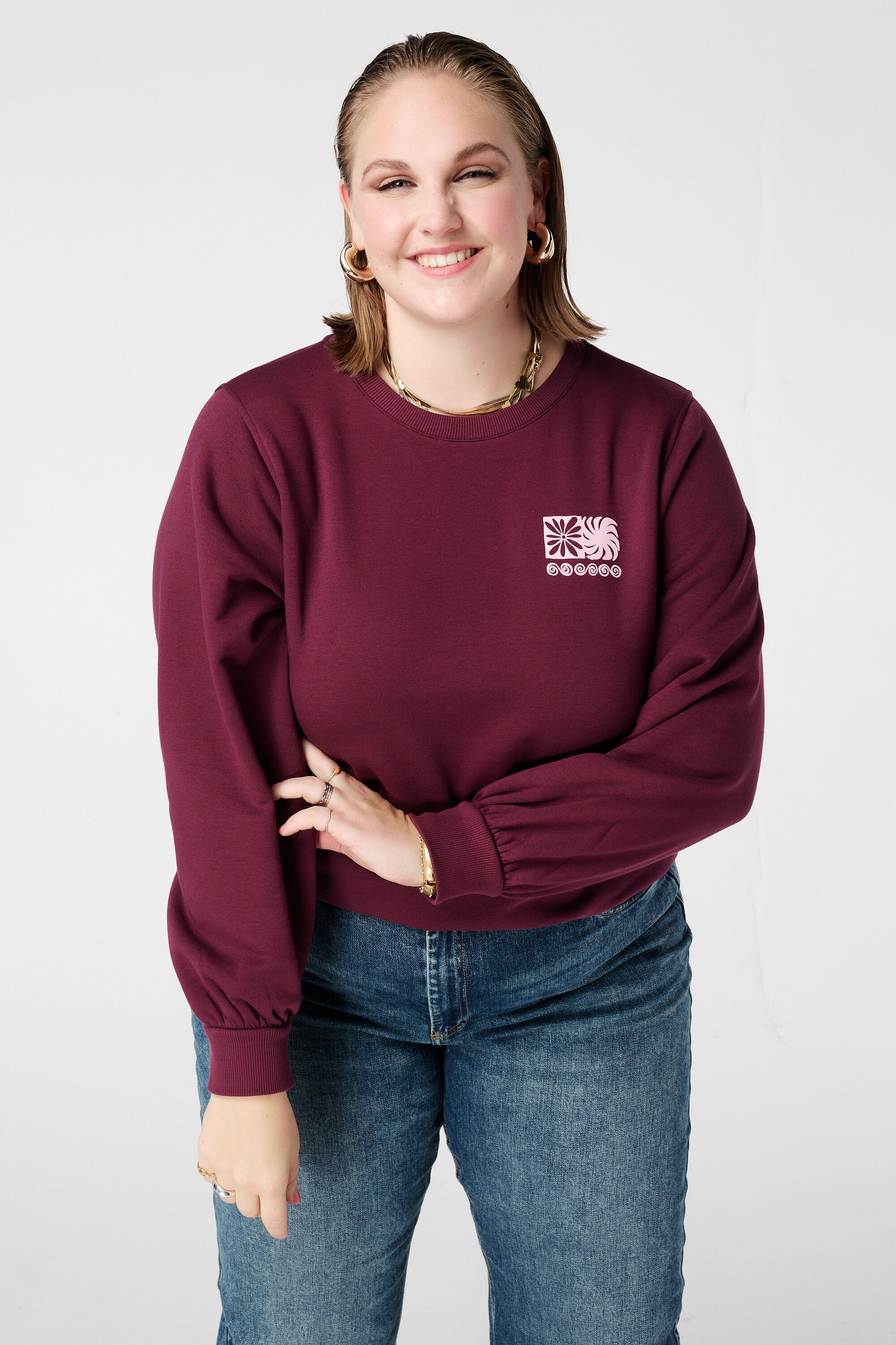 Sweatshirt mit R&uuml;ckenprint image number 3