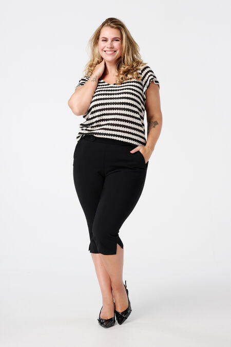 Capri-Hose mit Schlitz  Capri-Hose mit Schlitz