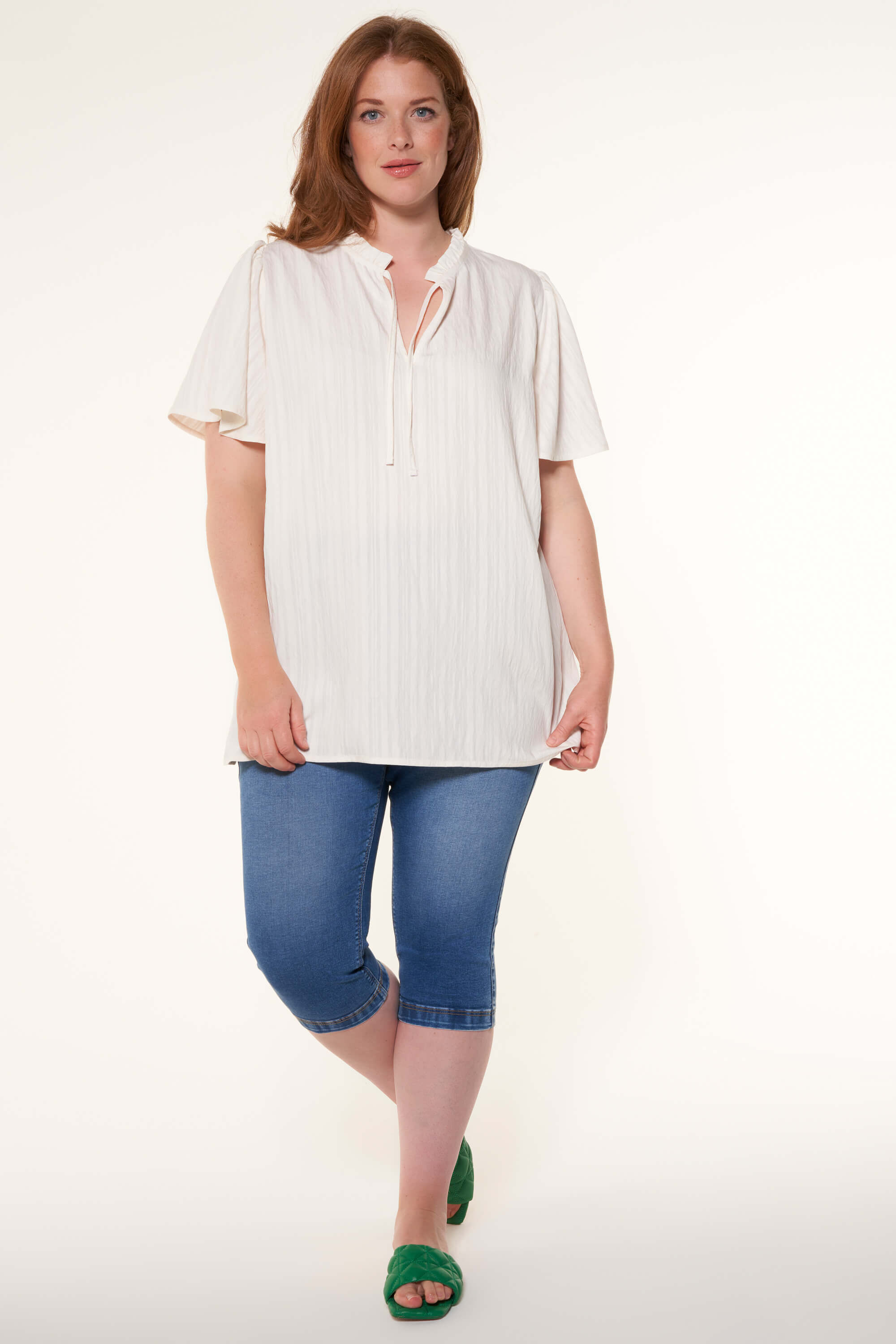 Kurz&auml;rmlige Bluse  image number 5