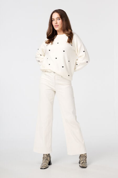 Weite Jeans mit hoher Taille Weite Jeans mit hoher Taille
