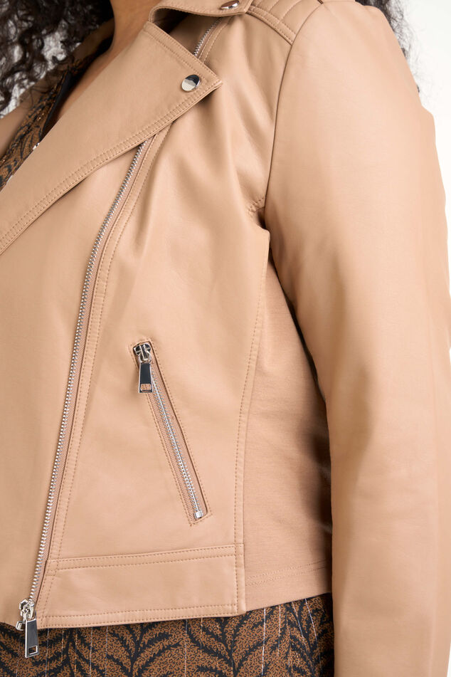 Biker-Jacke aus Kunstleder image number 4