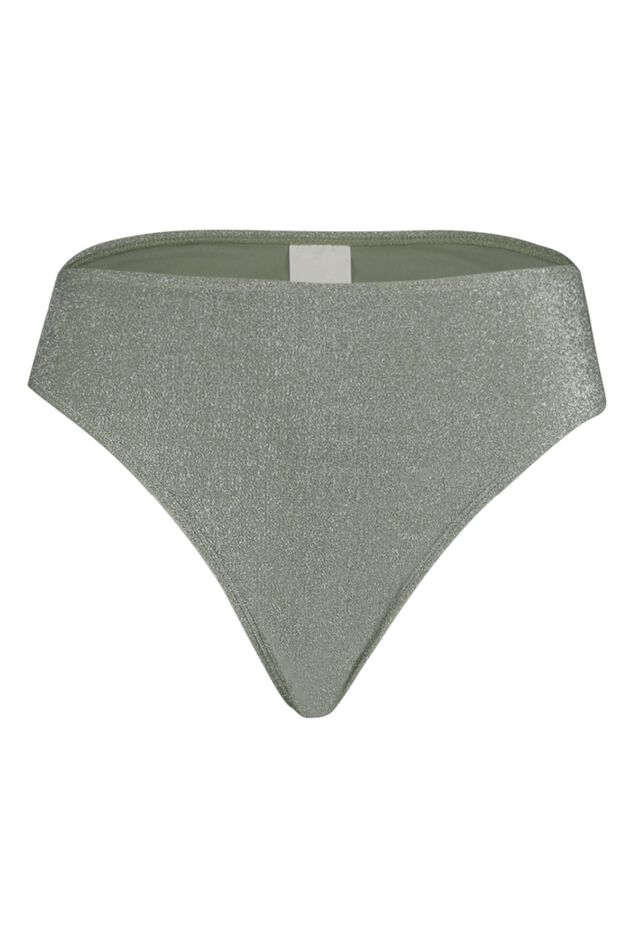 Hoch geschnittenes Bikini-Unterteil mit Glitzer  image number 2