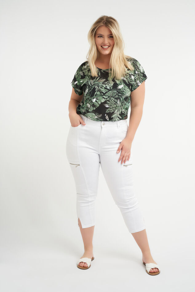 Capri-Hose mit Details image number 0