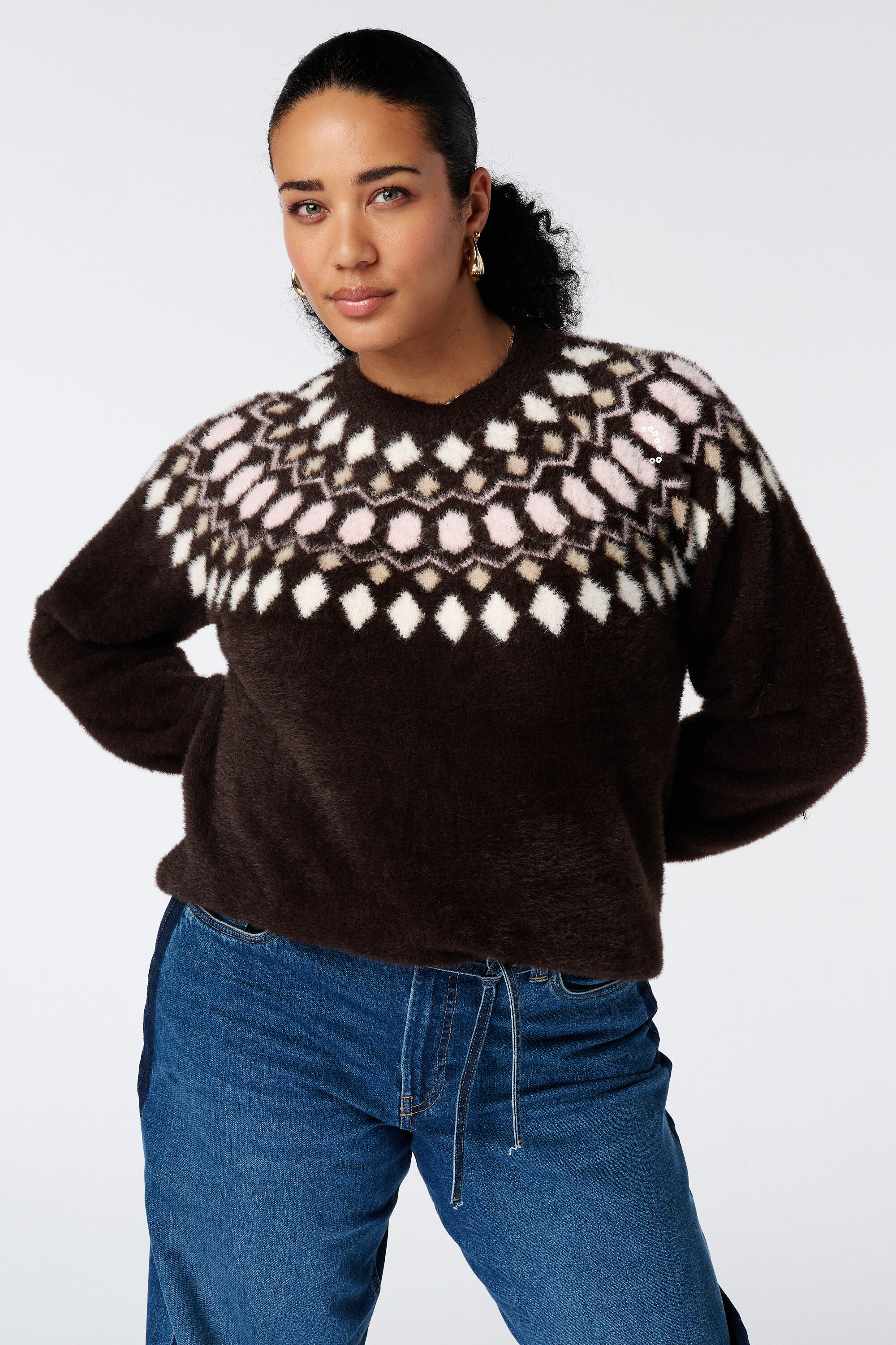 Pullover mit Pailletten image number 0