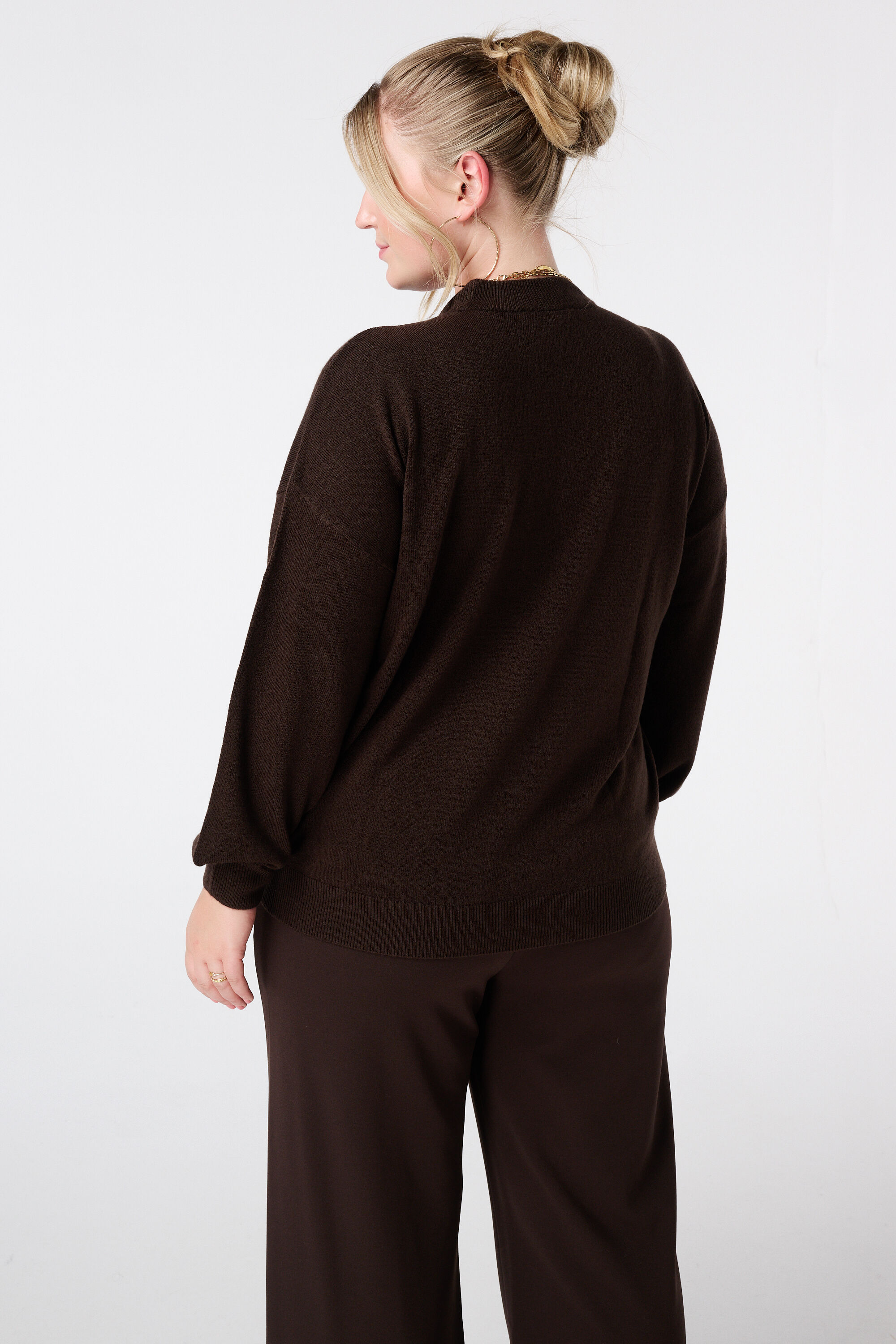 Feinstrickpullover mit Ballon&auml;rmeln image number 3