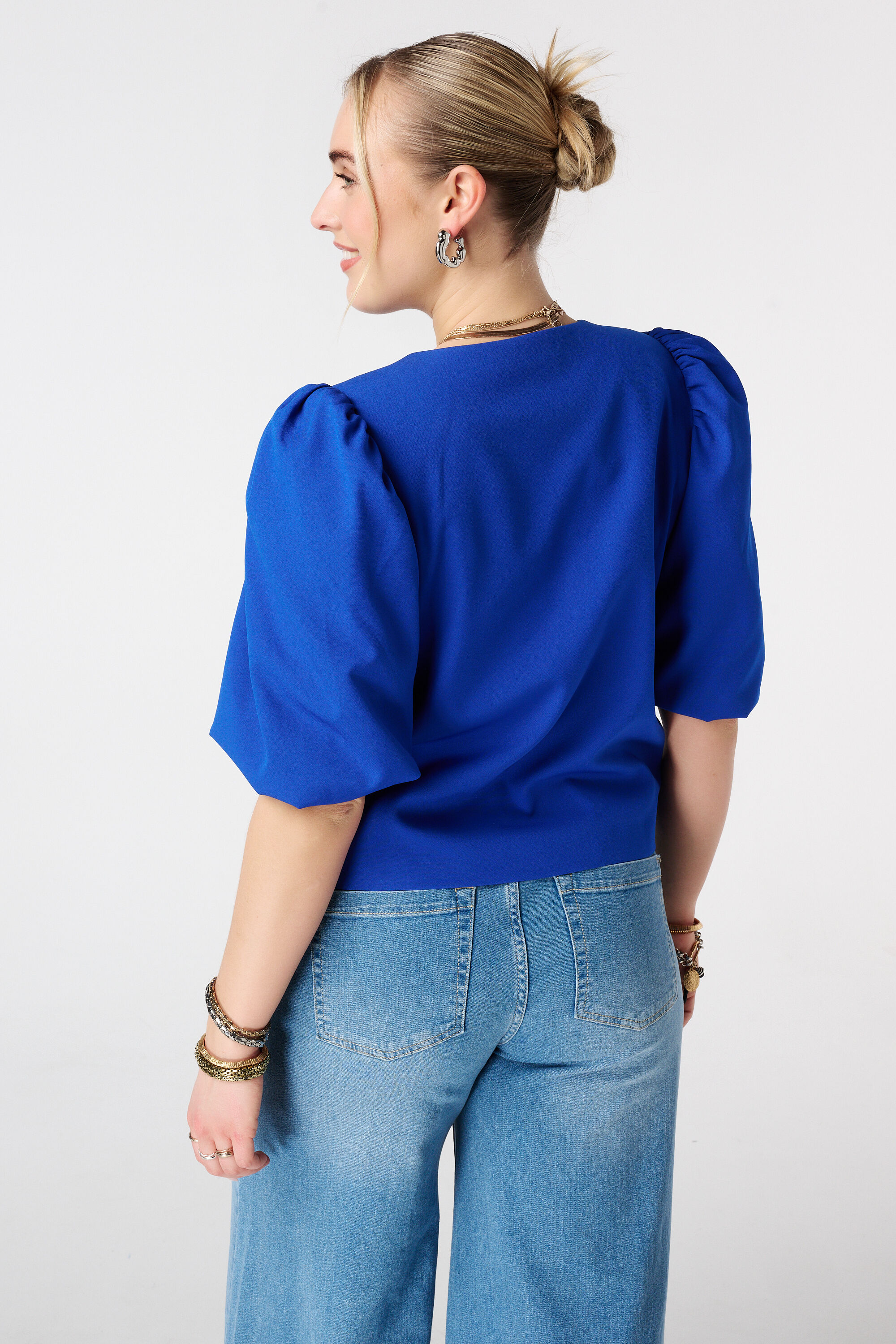 Blazer mit kurzen Puff&auml;rmeln image number 3