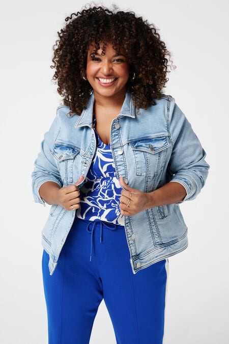 Jeansjacke mit Stretchanteil  Jeansjacke mit Stretchanteil
