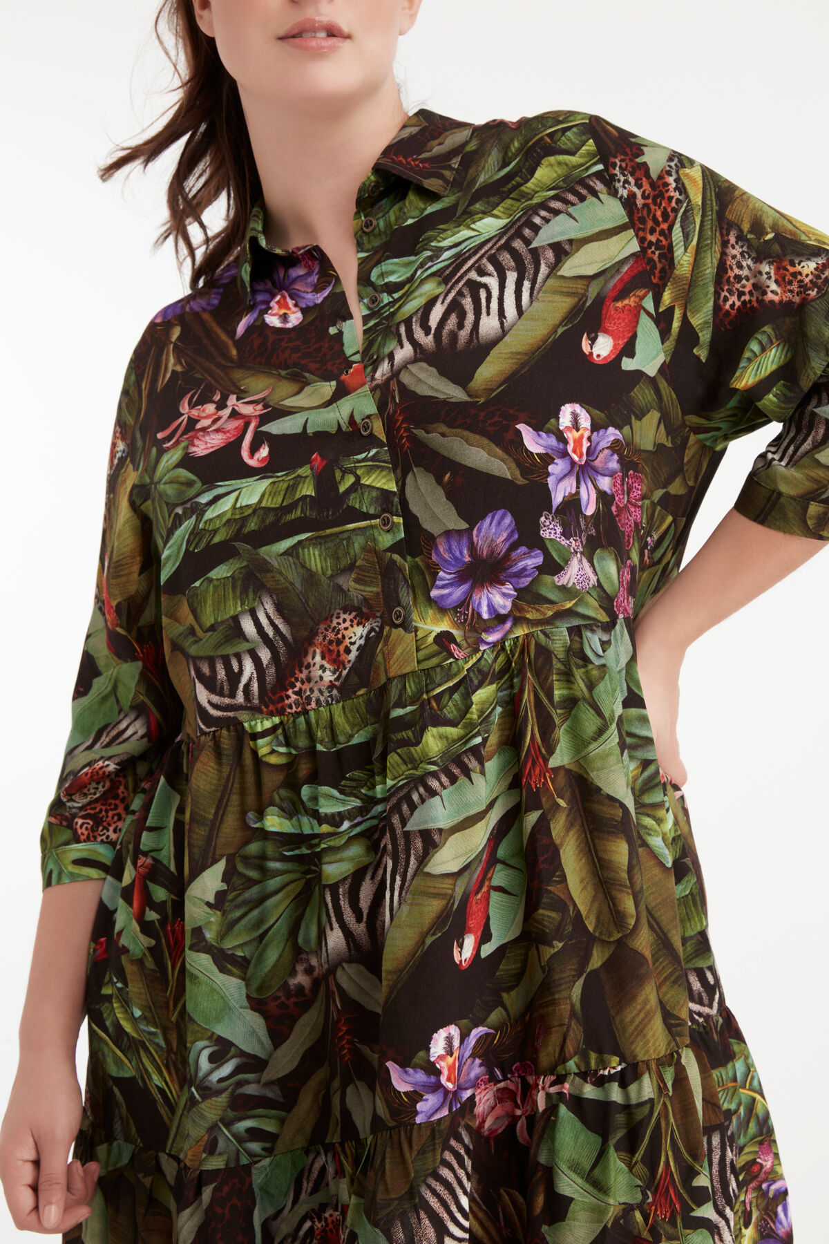 Kleid mit Jungle-Print image number 4