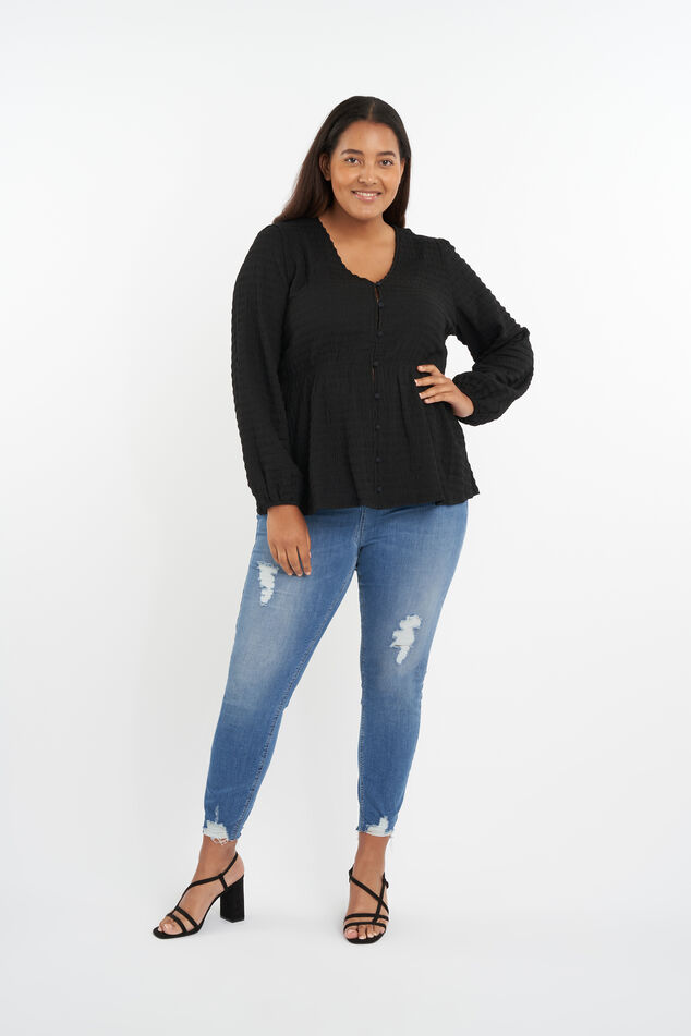 Top mit V-Ausschnitt  image number 6