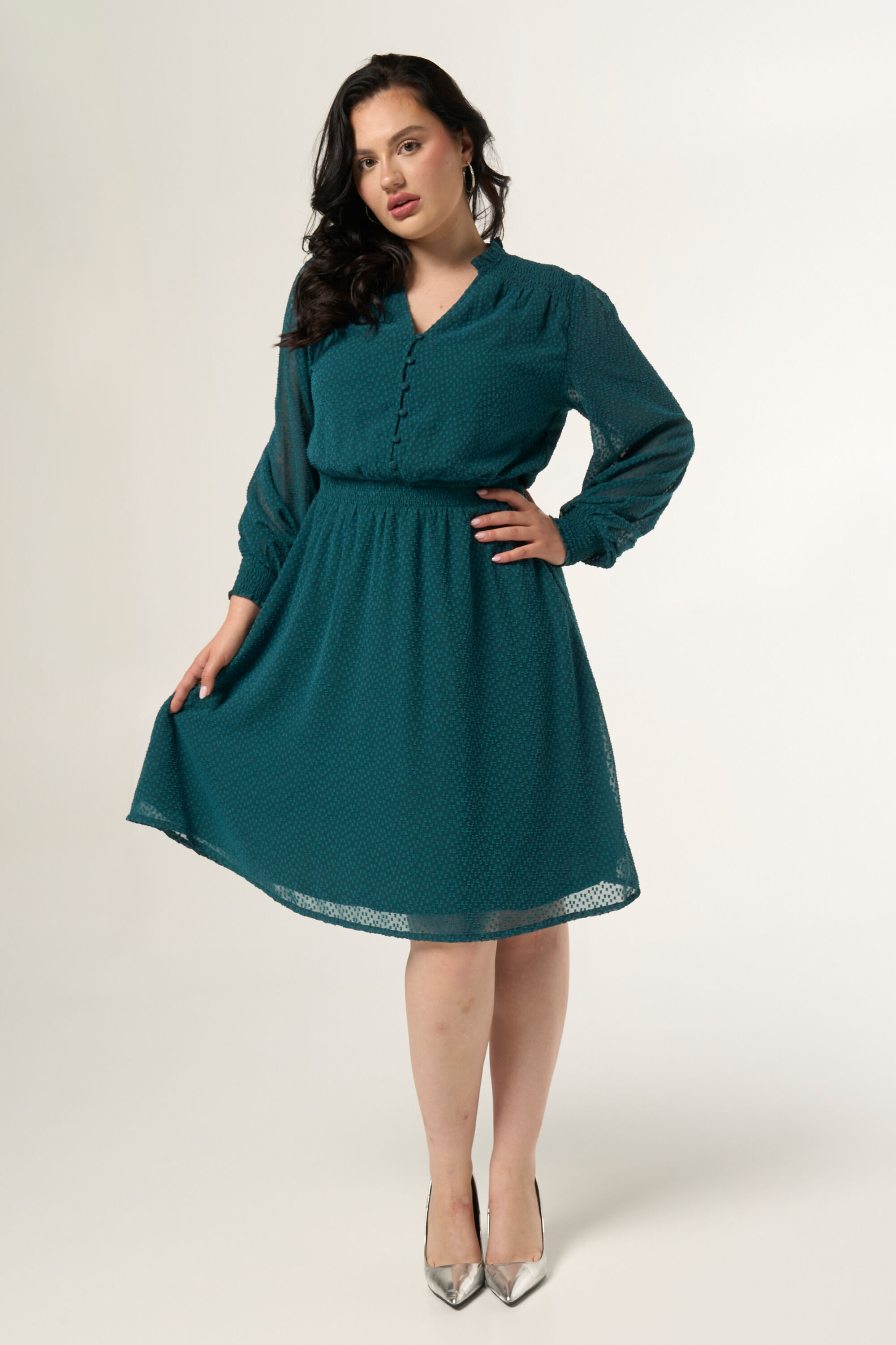 Kleid mit Kn&ouml;pfen image number 5