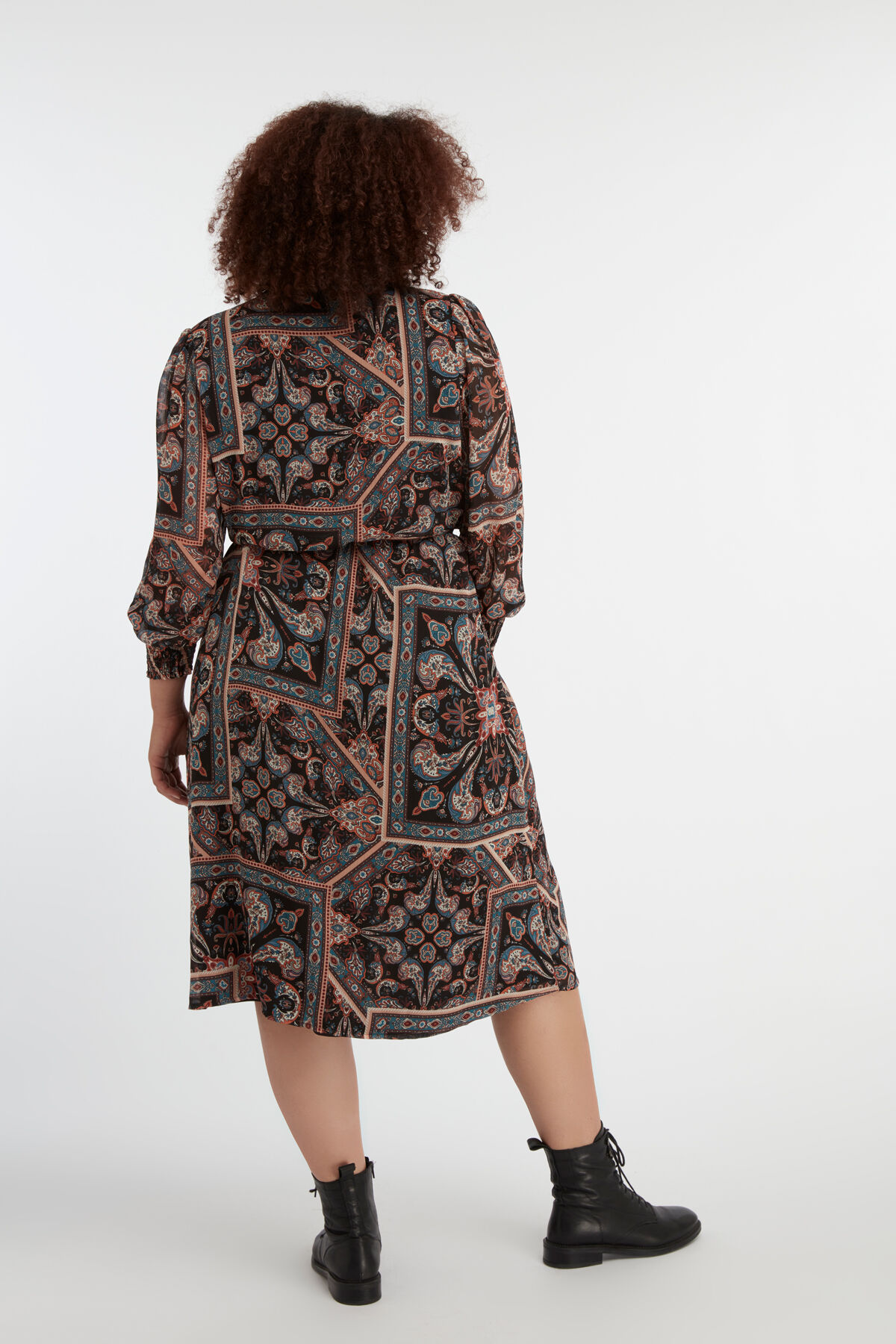 Midikleid mit Paisley-Print image number 3