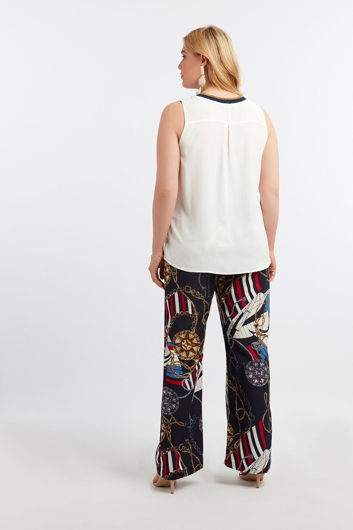 &Auml;rmellose Bluse mit Lurex image number 5