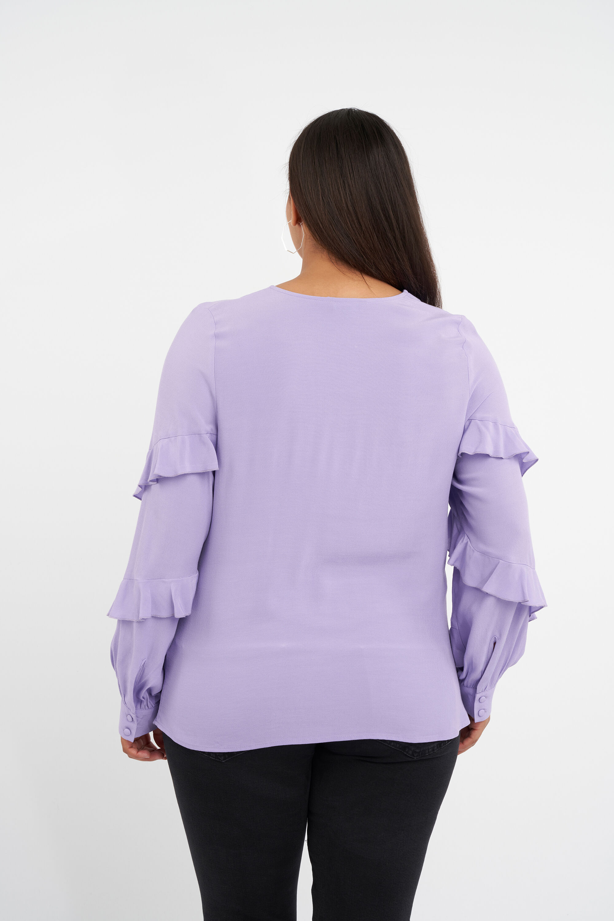 Bluse mit R&uuml;schen&auml;rmeln image number 3