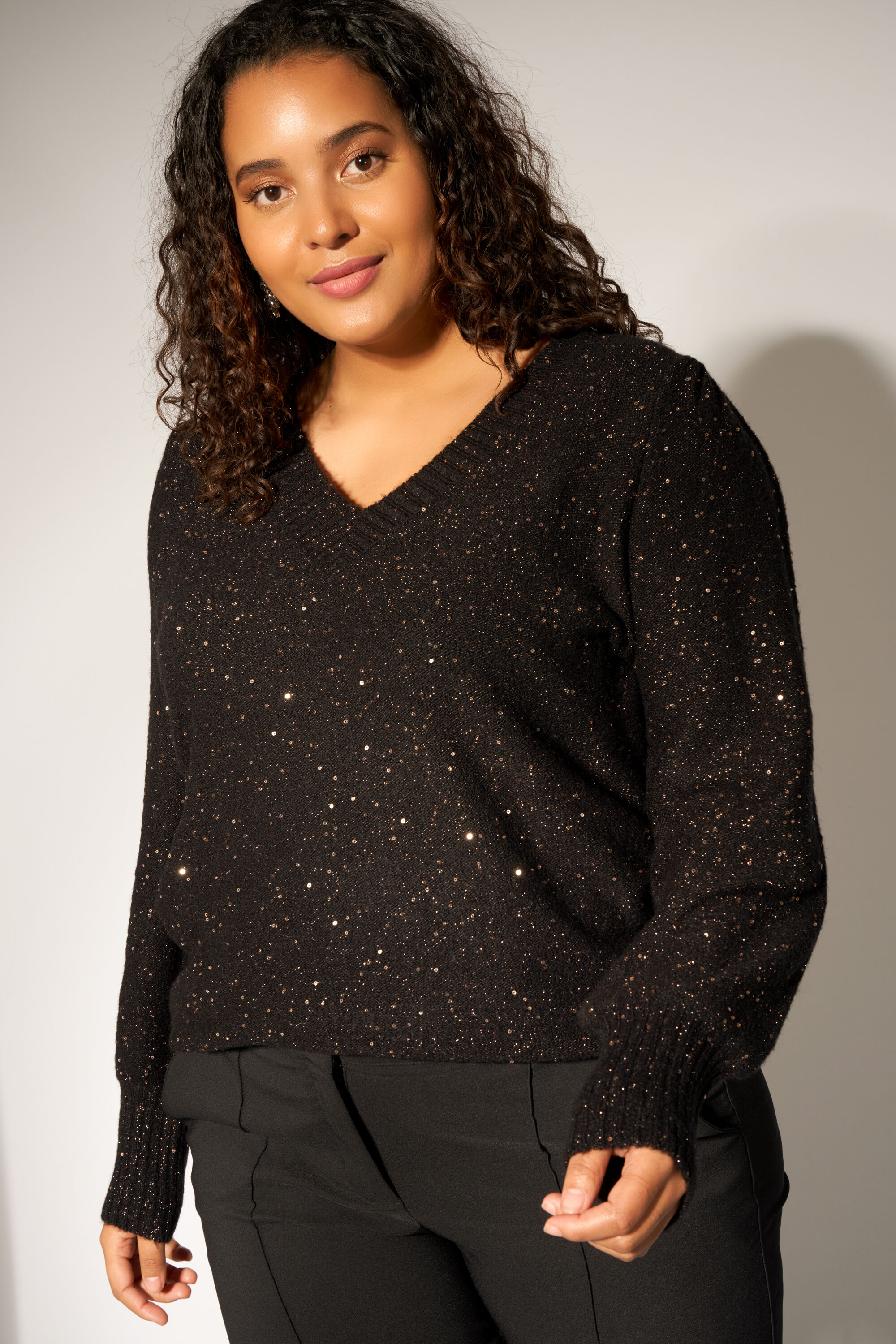 Pullover damen pailletten
