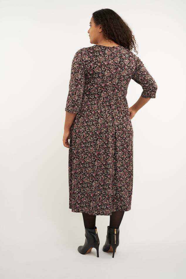 Langes Kleid mit Print  image number 3