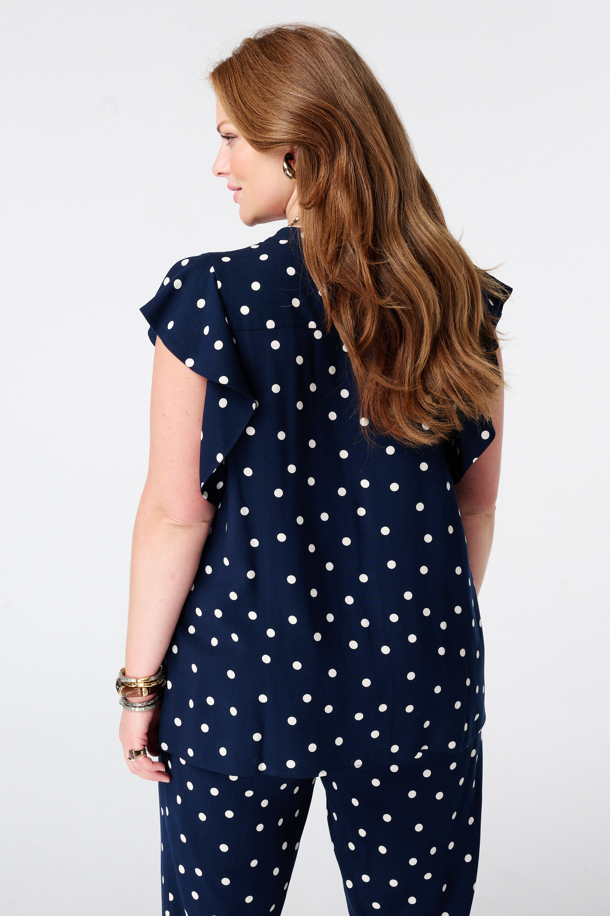 Bluse mit Polka Dot Muster image number 3