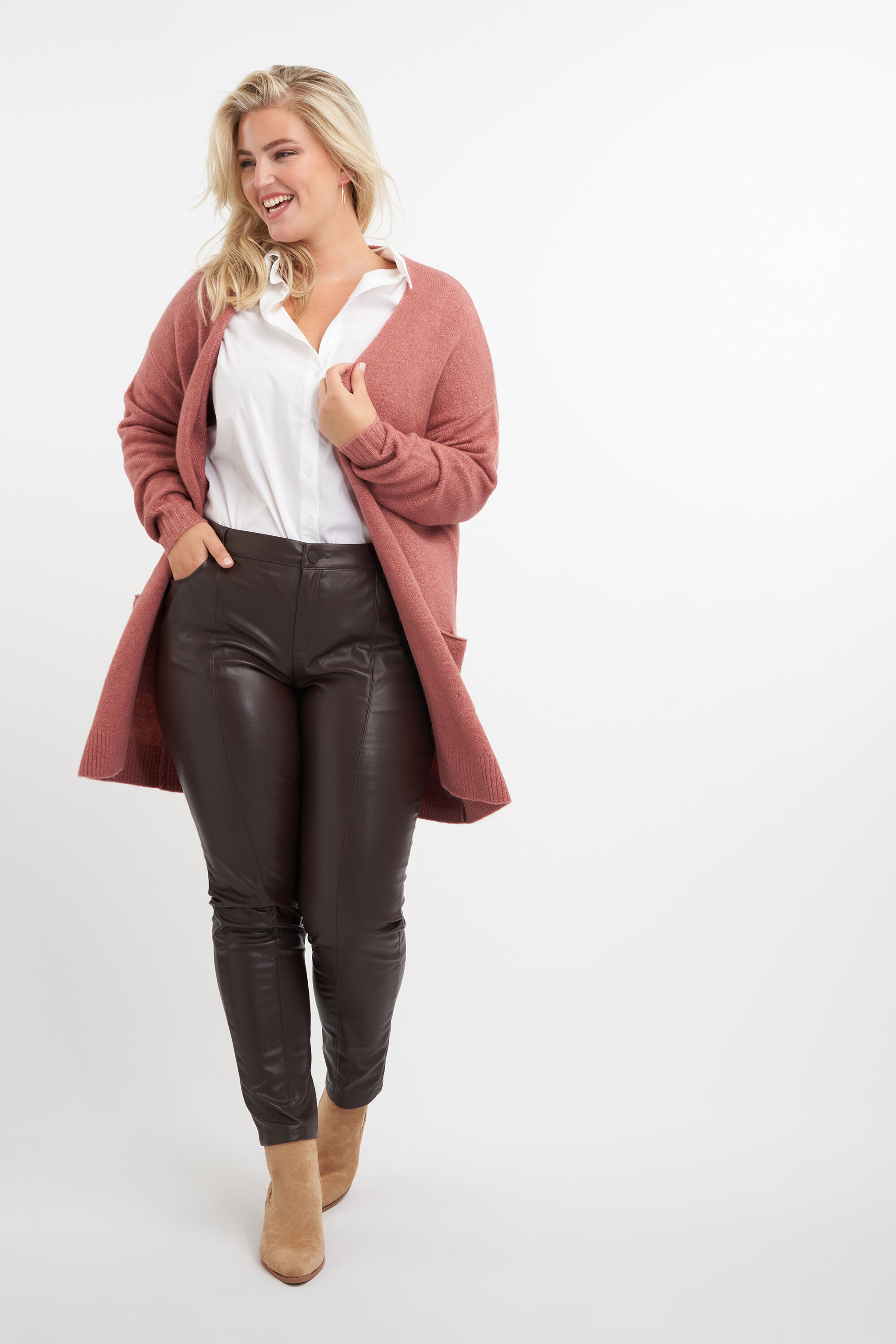 Langer offener Cardigan image number 4