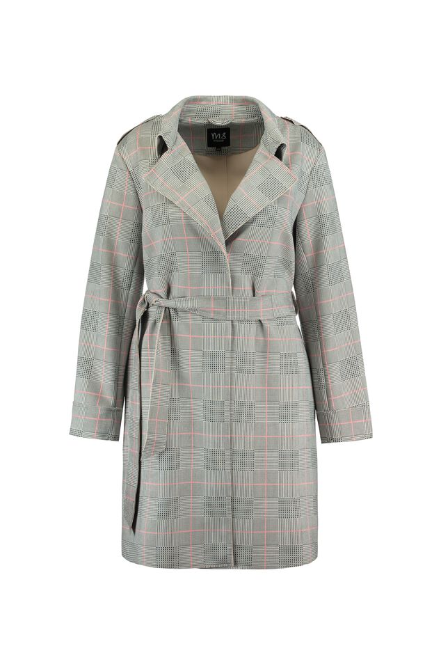 Trenchcoat mit Karo-Muster  image number 1