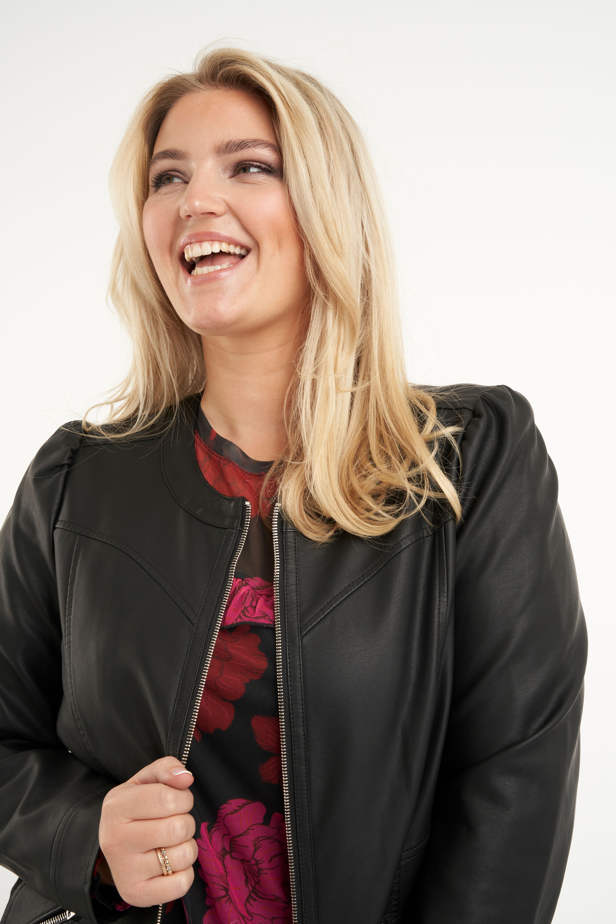 Kunstleder-Bikerjacke image number 4