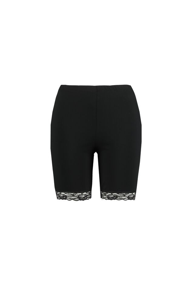 Kurze Leggings mit Spitze image number 1