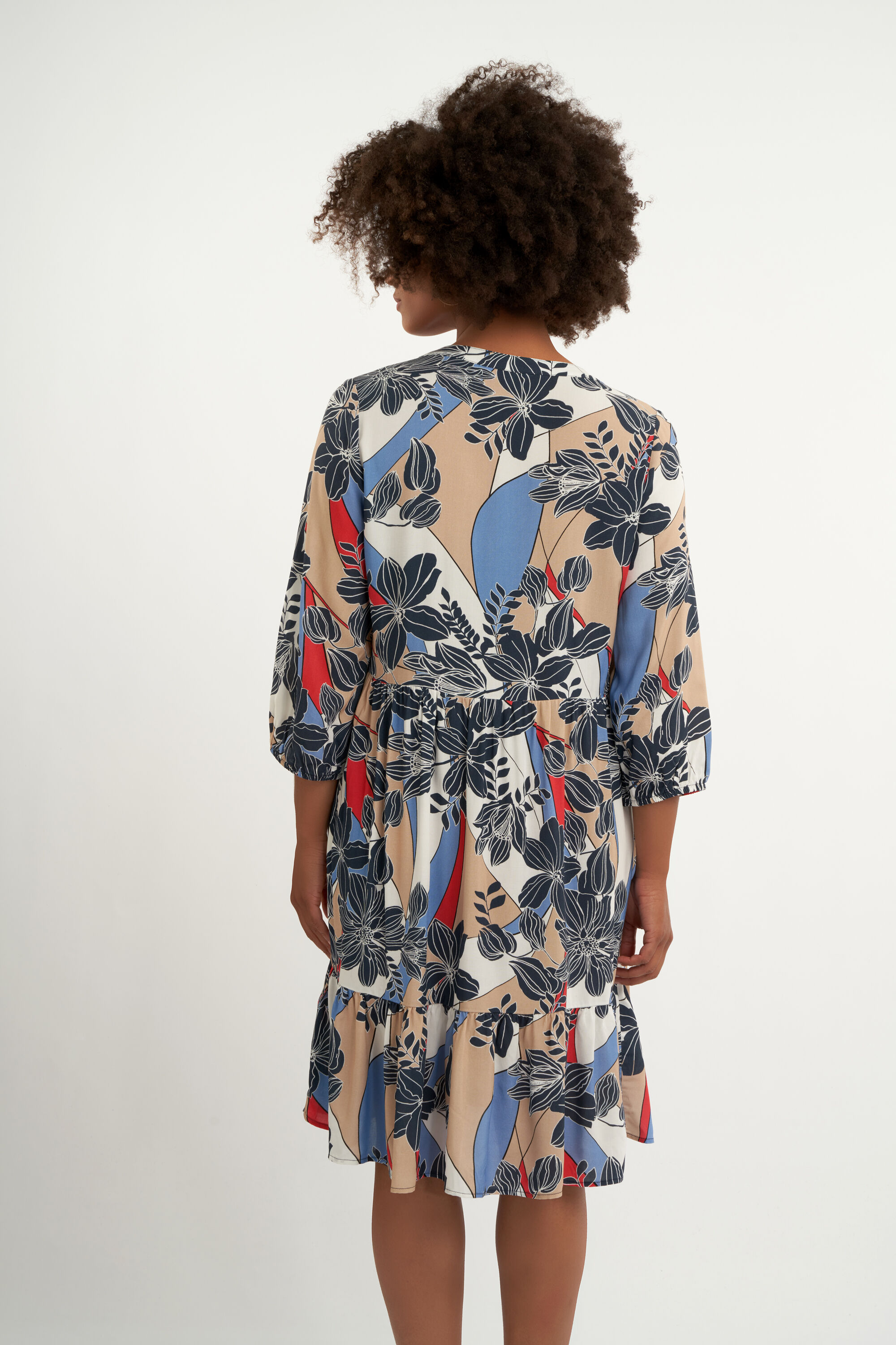 A-Figur-Kleid mit Print  image number 4