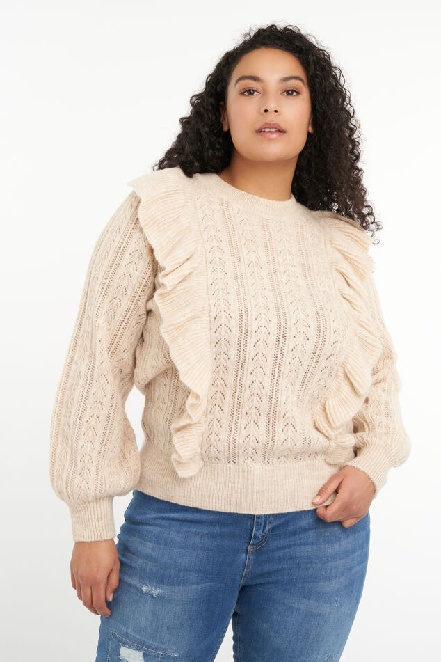 Pullover mit Rüschen image number 6