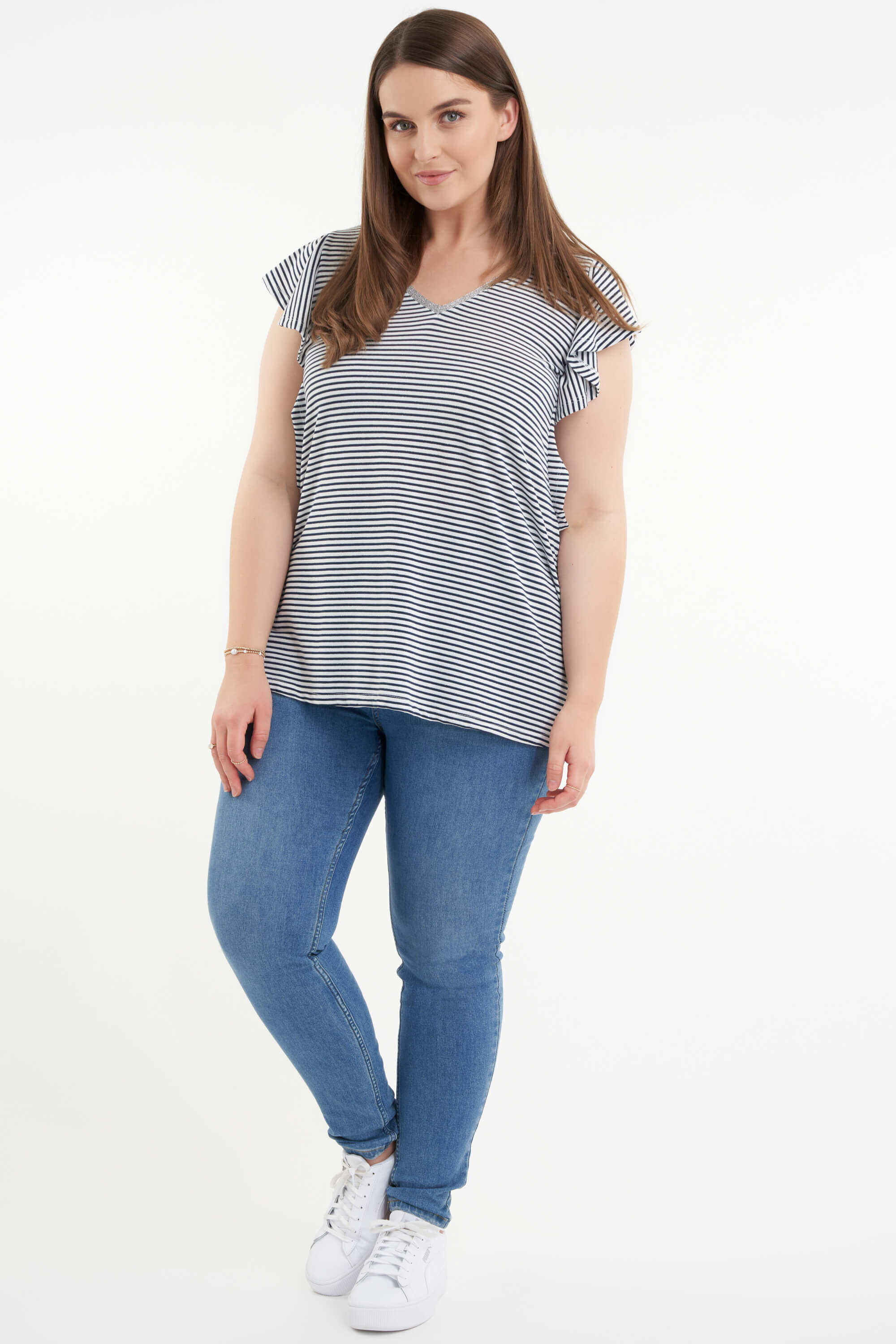 T-Shirt mit Streifen image number 6