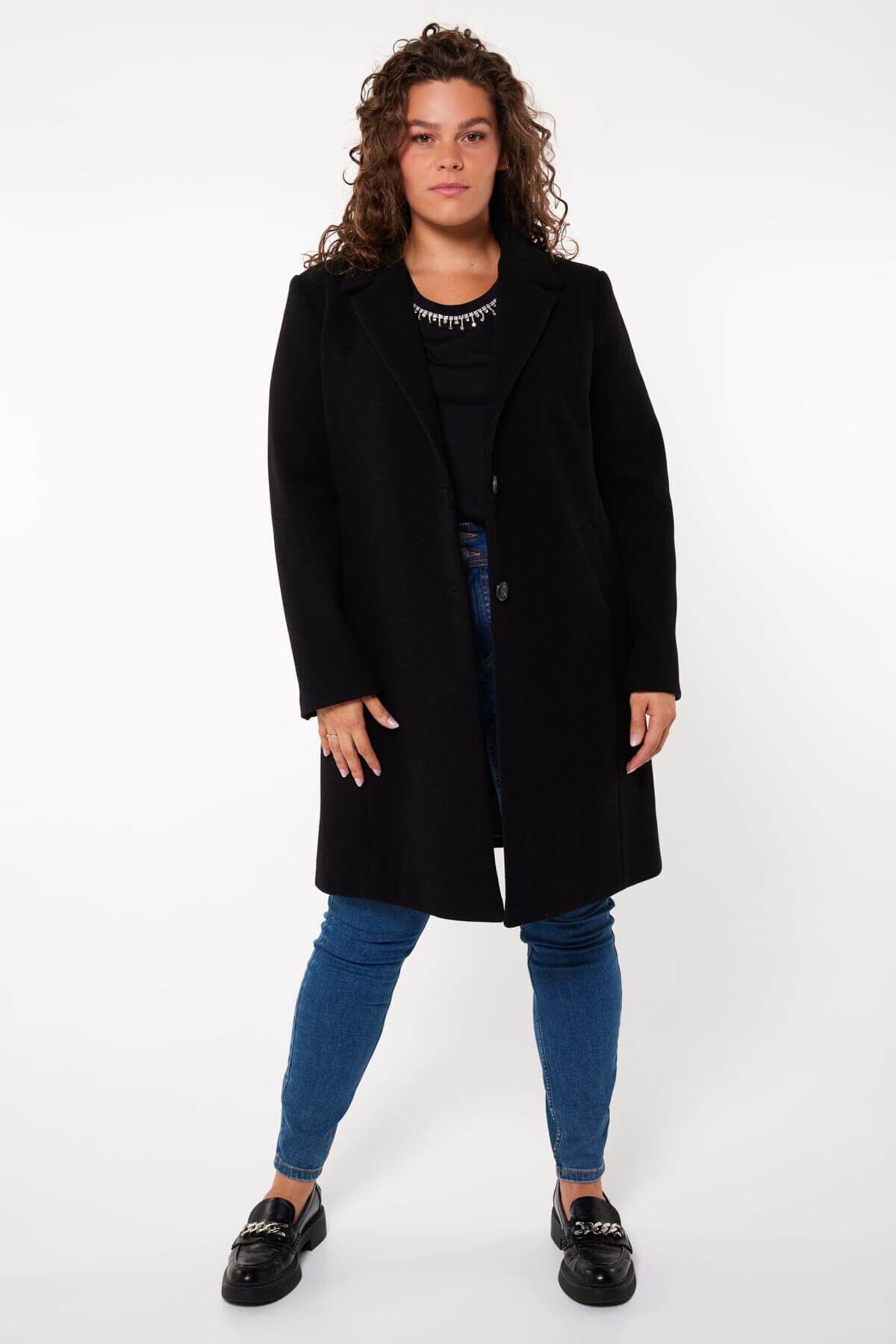 Gekn&ouml;pfte Mantel-Jacke image number 6