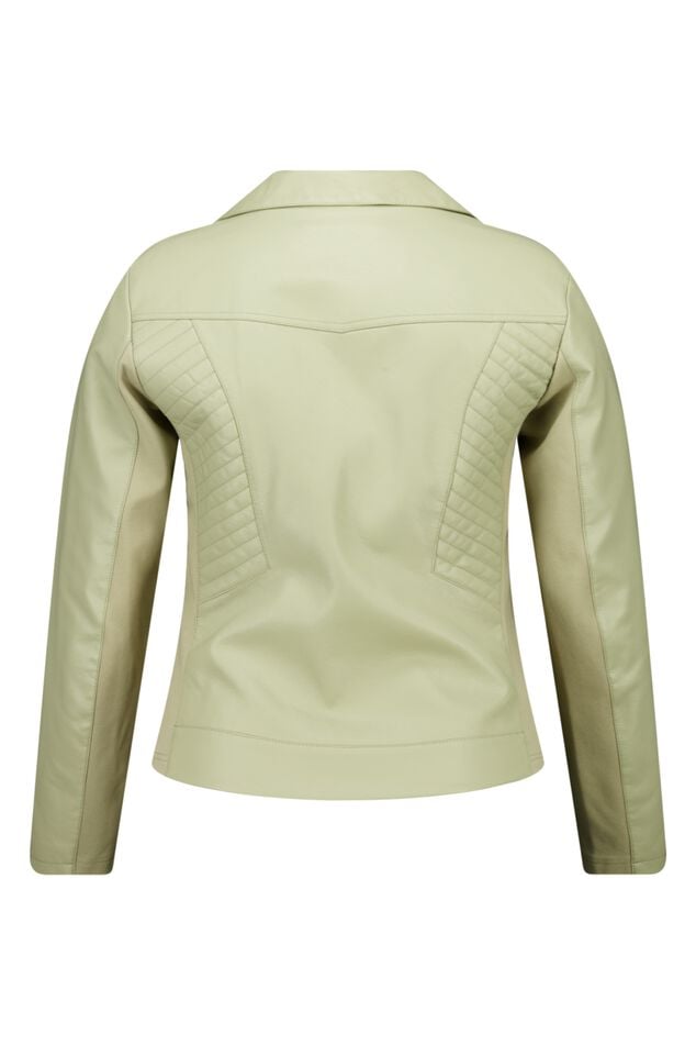 Lederlook-Jacke mit silbernen Akzenten image number 2