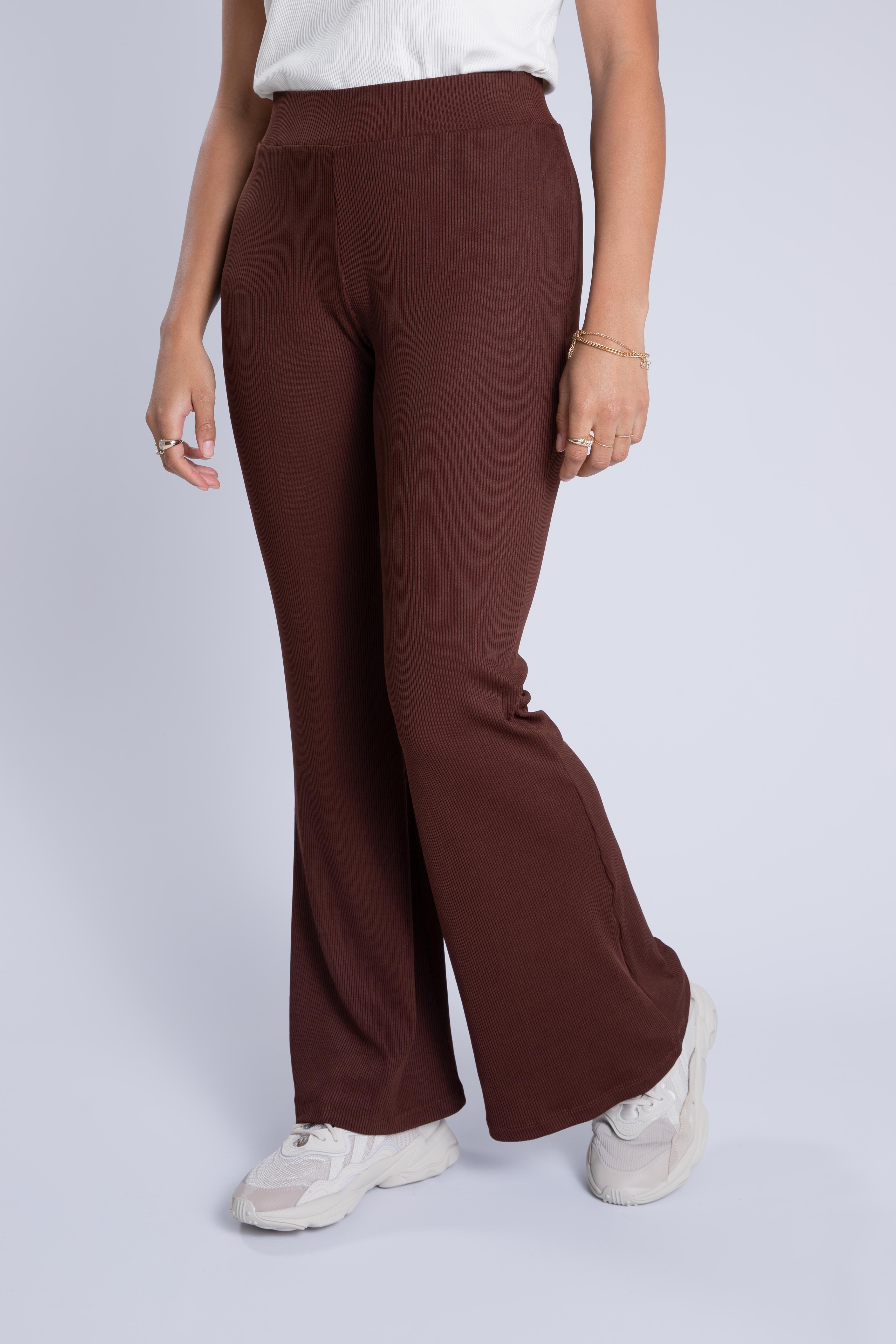 Ausgestellte Ripp-Leggings  image number 4