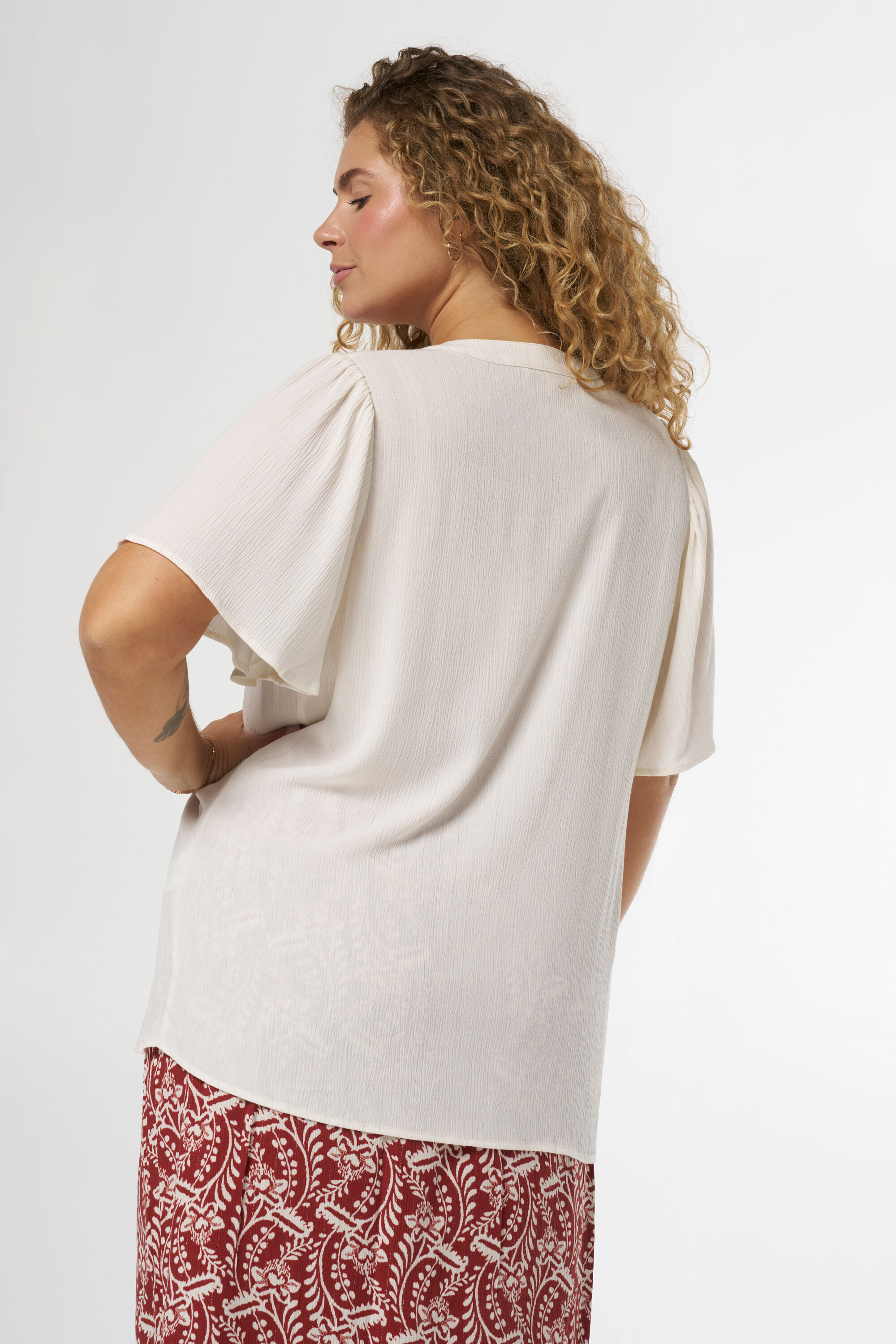 Bluse mit Schmetterlings&auml;rmeln image number 3