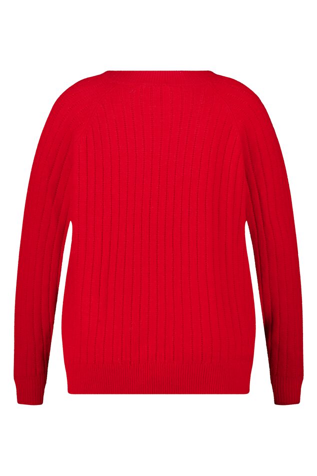 Fein gestrickter Pullover mit Muster image number 2