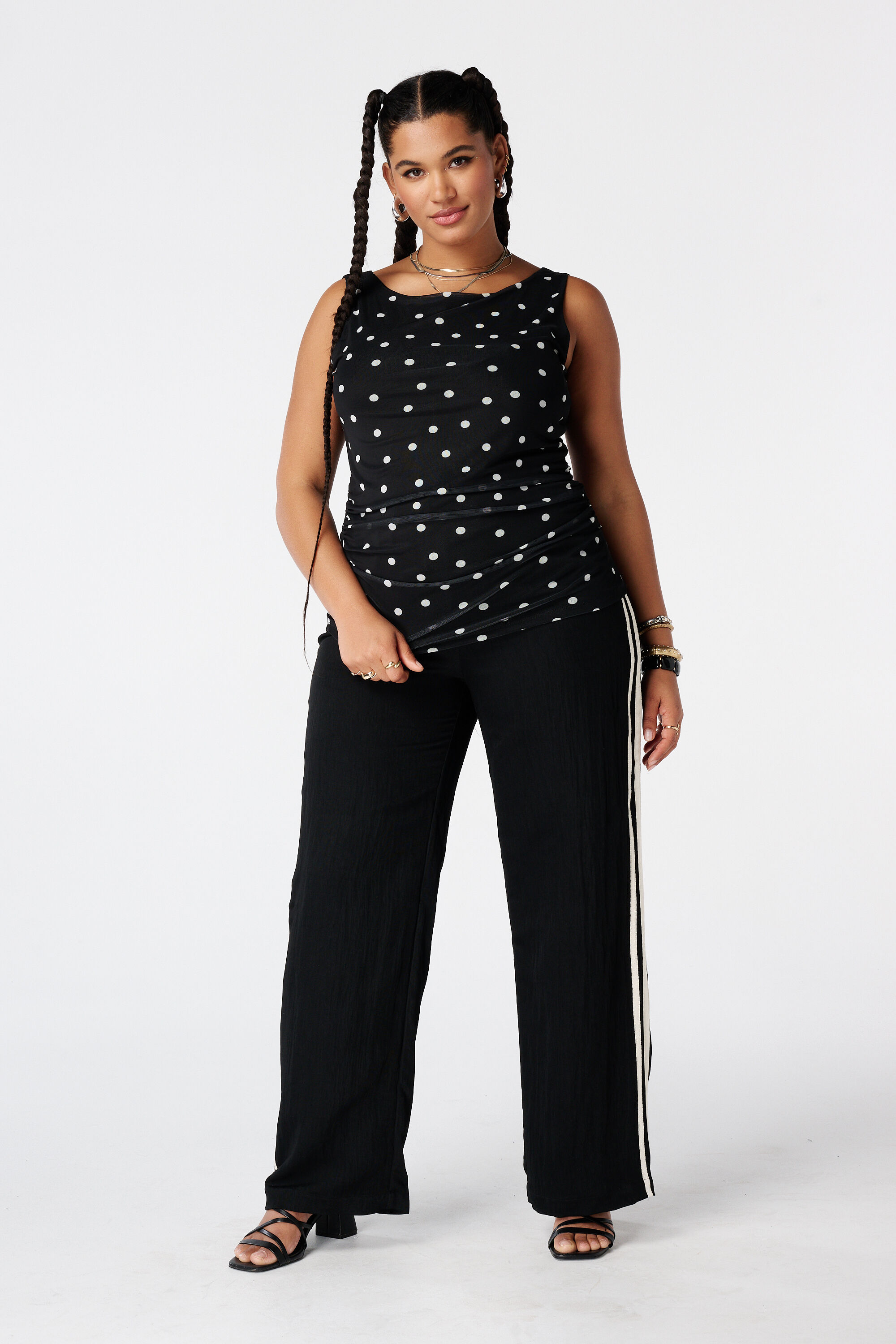 Mesh Top mit Print image number 5