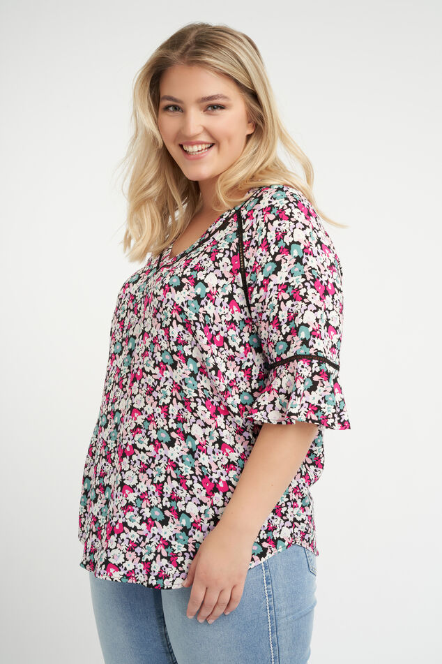 Bluse mit Blumen-Print image number 0