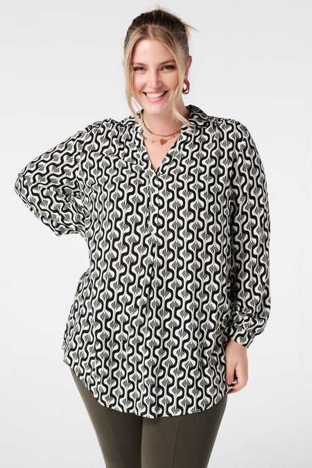 Oversized-Bluse mit Print Oversized-Bluse mit Print