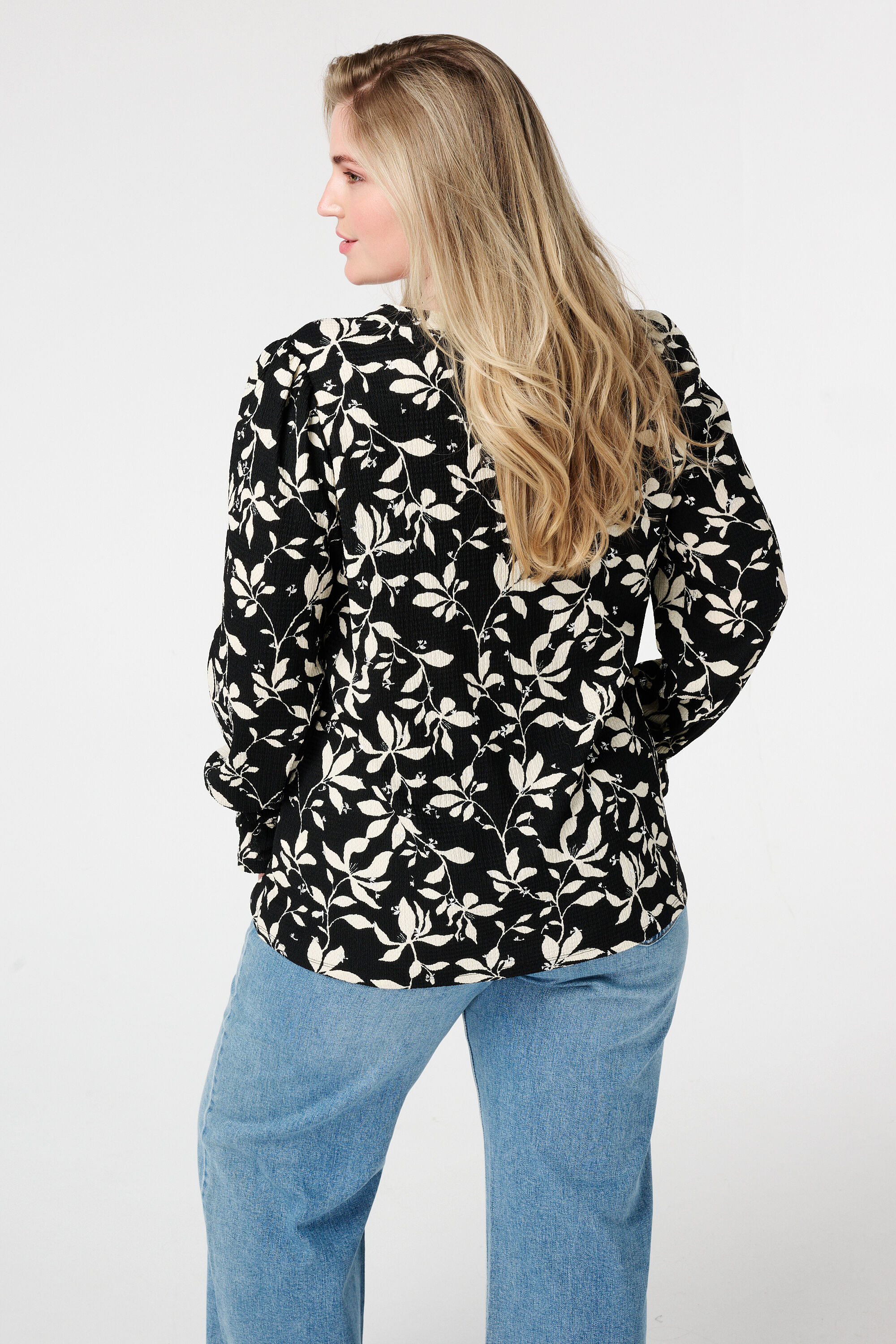 Bedrucktes und strukturiertes Top image number 3