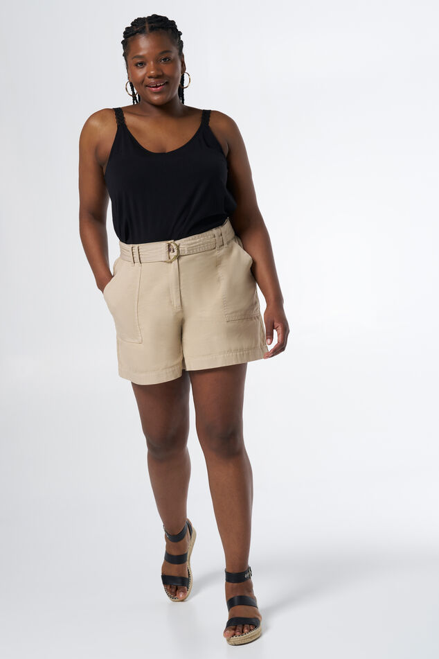 Shorts mit Gürtel image number 6