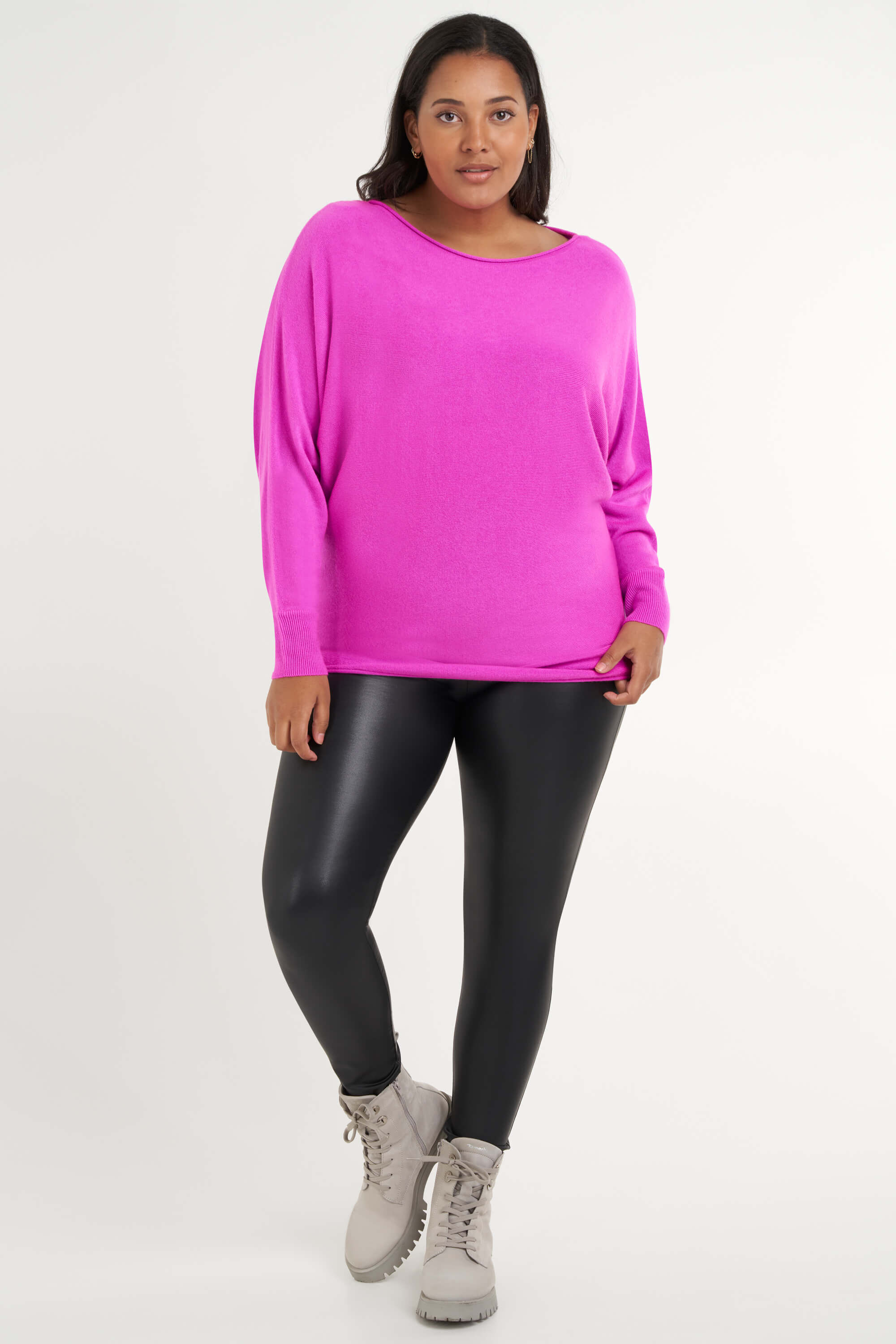 Pullover mit Fledermaus&auml;rmeln image number 4