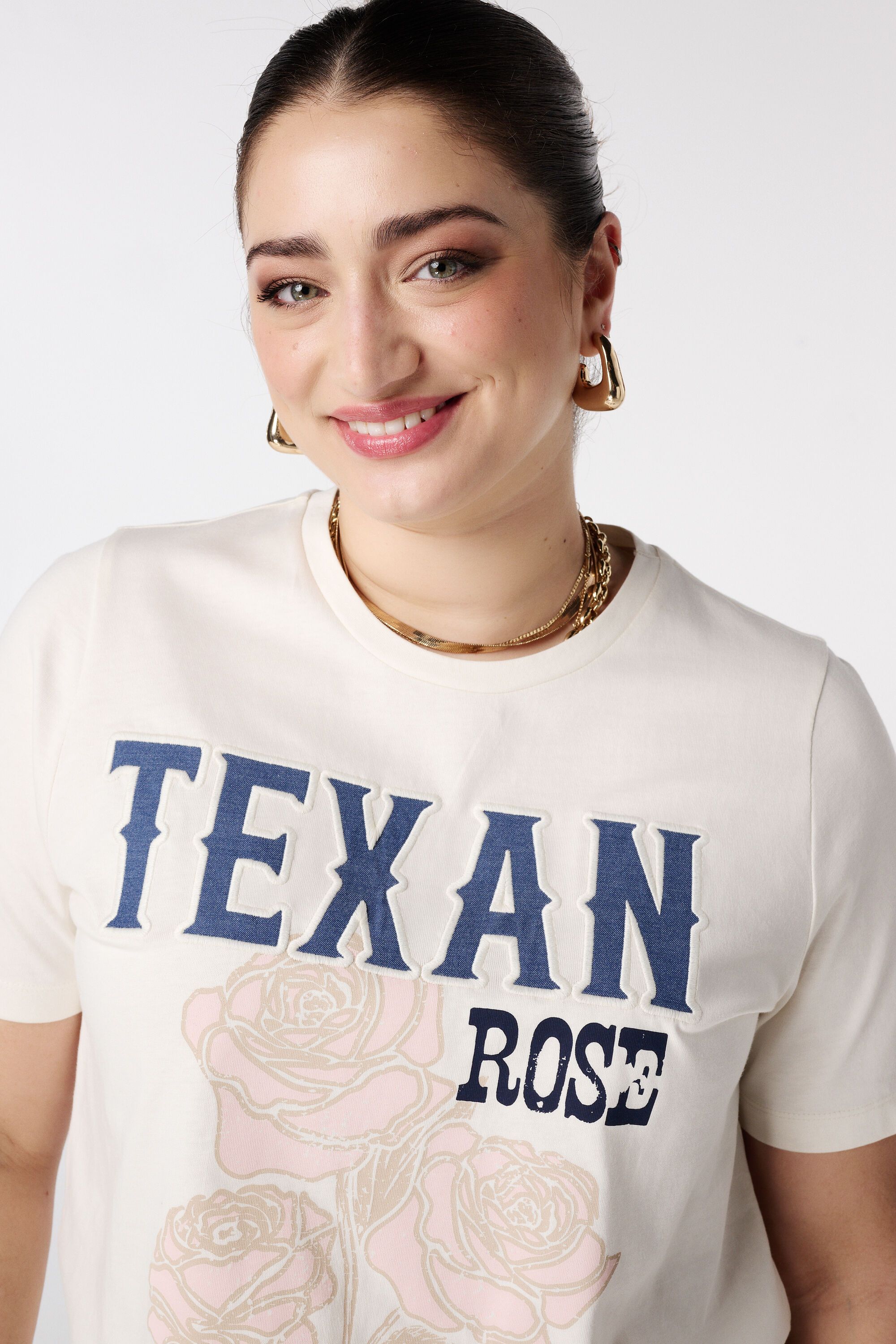 T-Shirt mit Print und Denim-Schriftzug image number 4