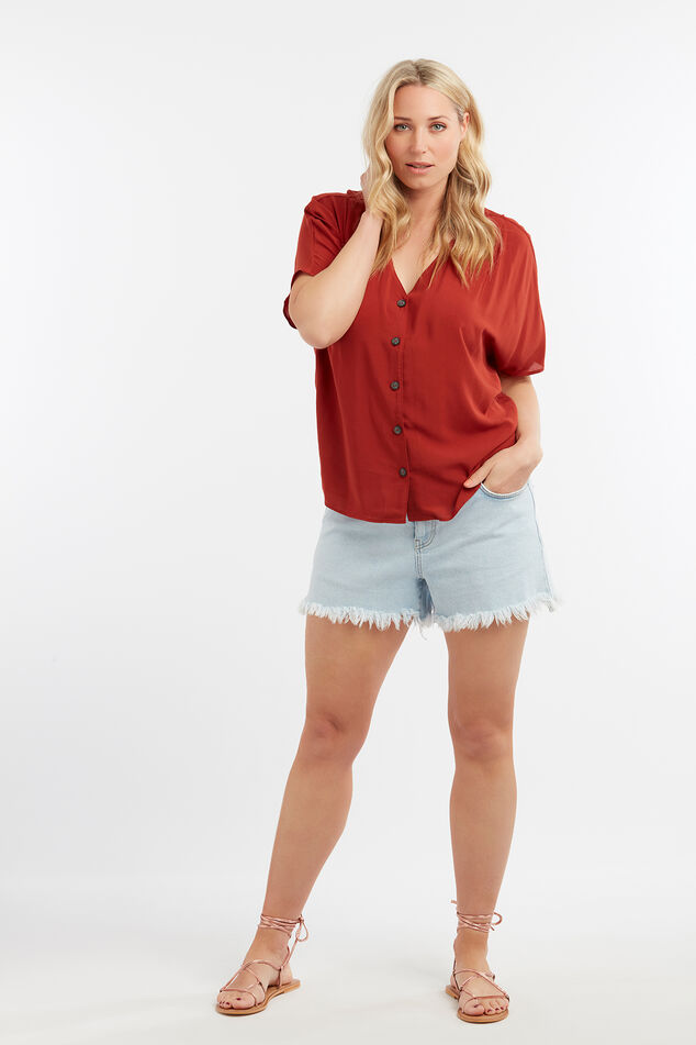 Bluse im Boxy-Design image number 0