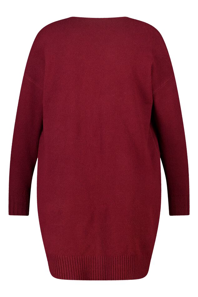 Mittellange Strickjacke mit Eingrifftaschen image number 2