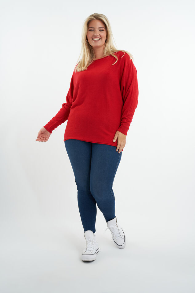 Pullover mit Fledermausärmeln image number 5