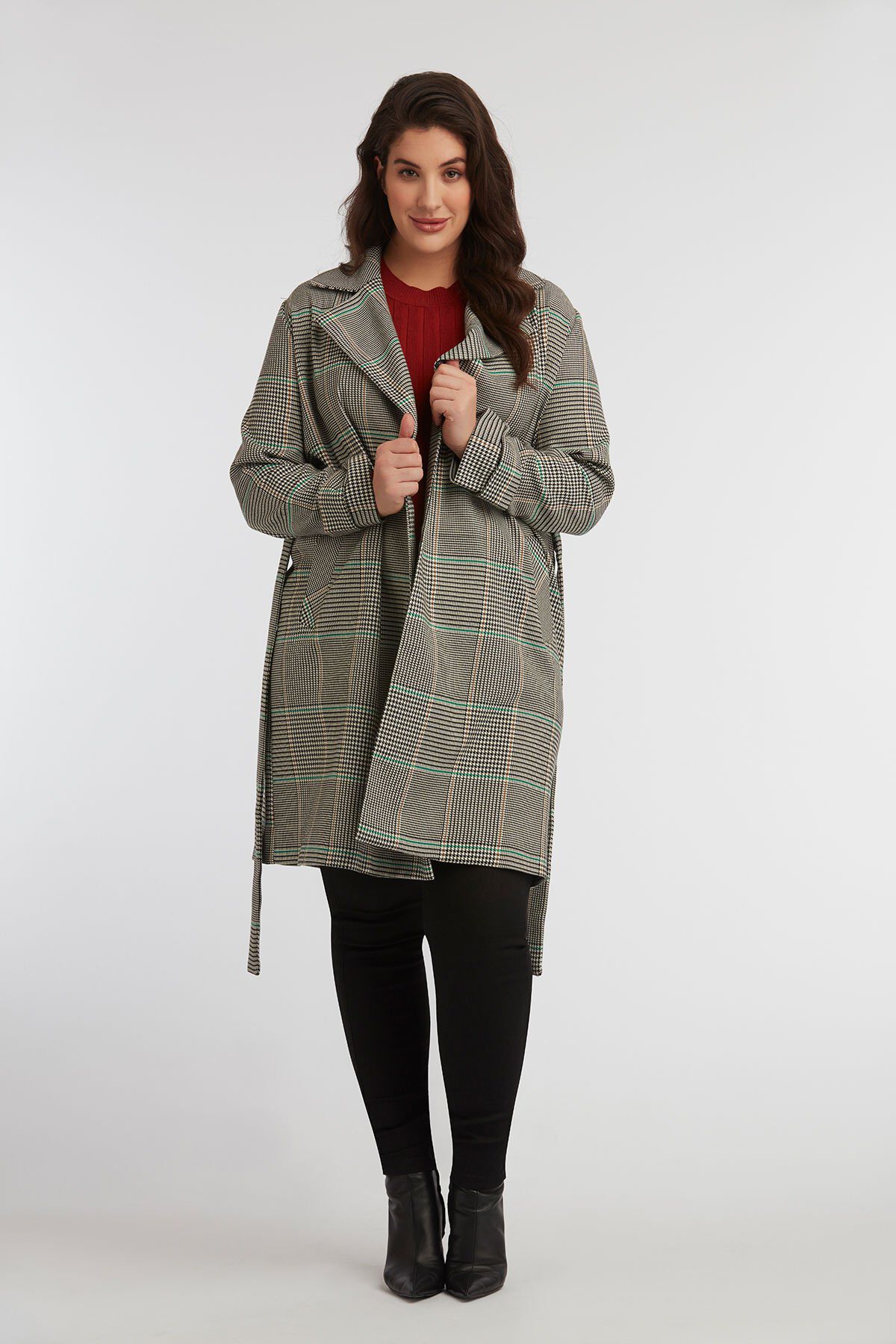 Trenchcoat mit Karo-Muster image number 3