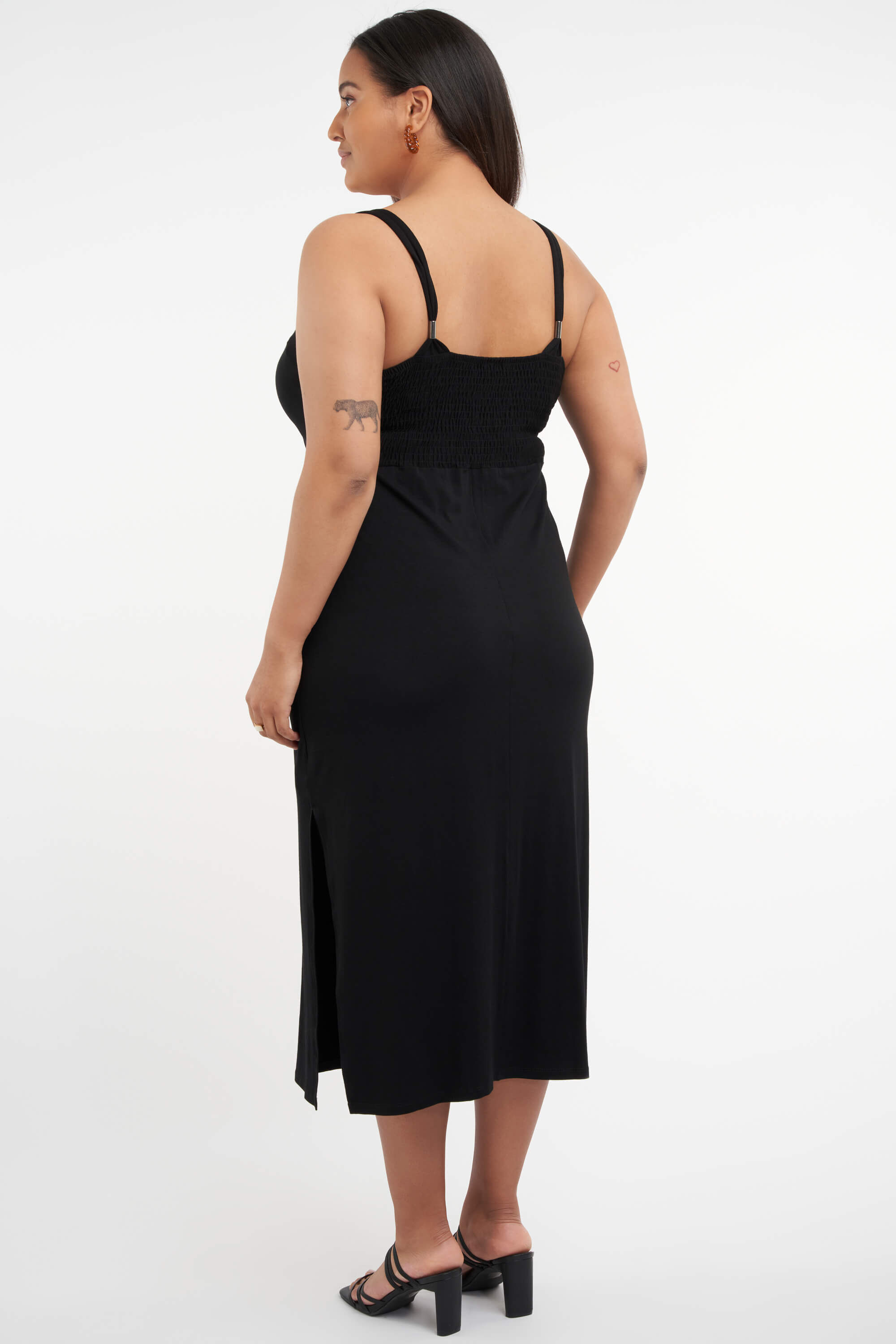 Kleid mit Smockdetail image number 3