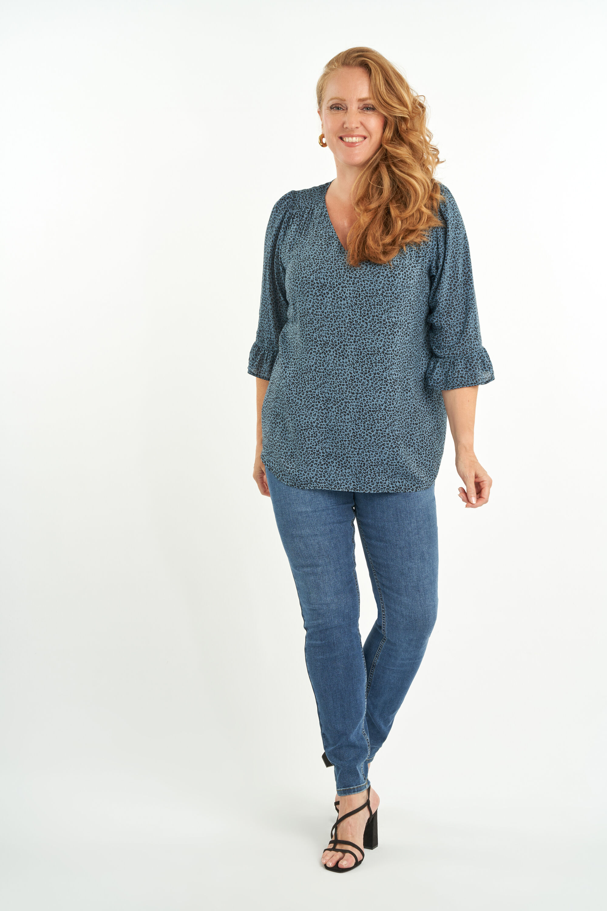 Bluse mit Print image number 6