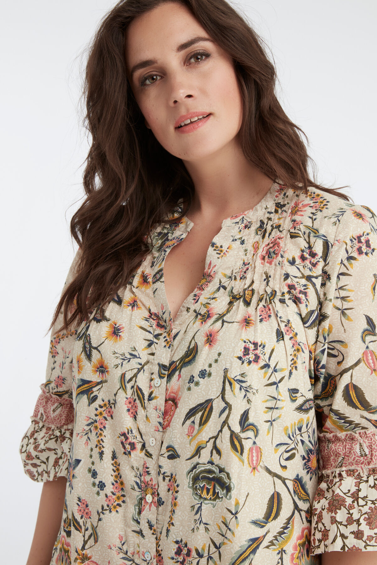 Kleid mit Patchwork image number 3