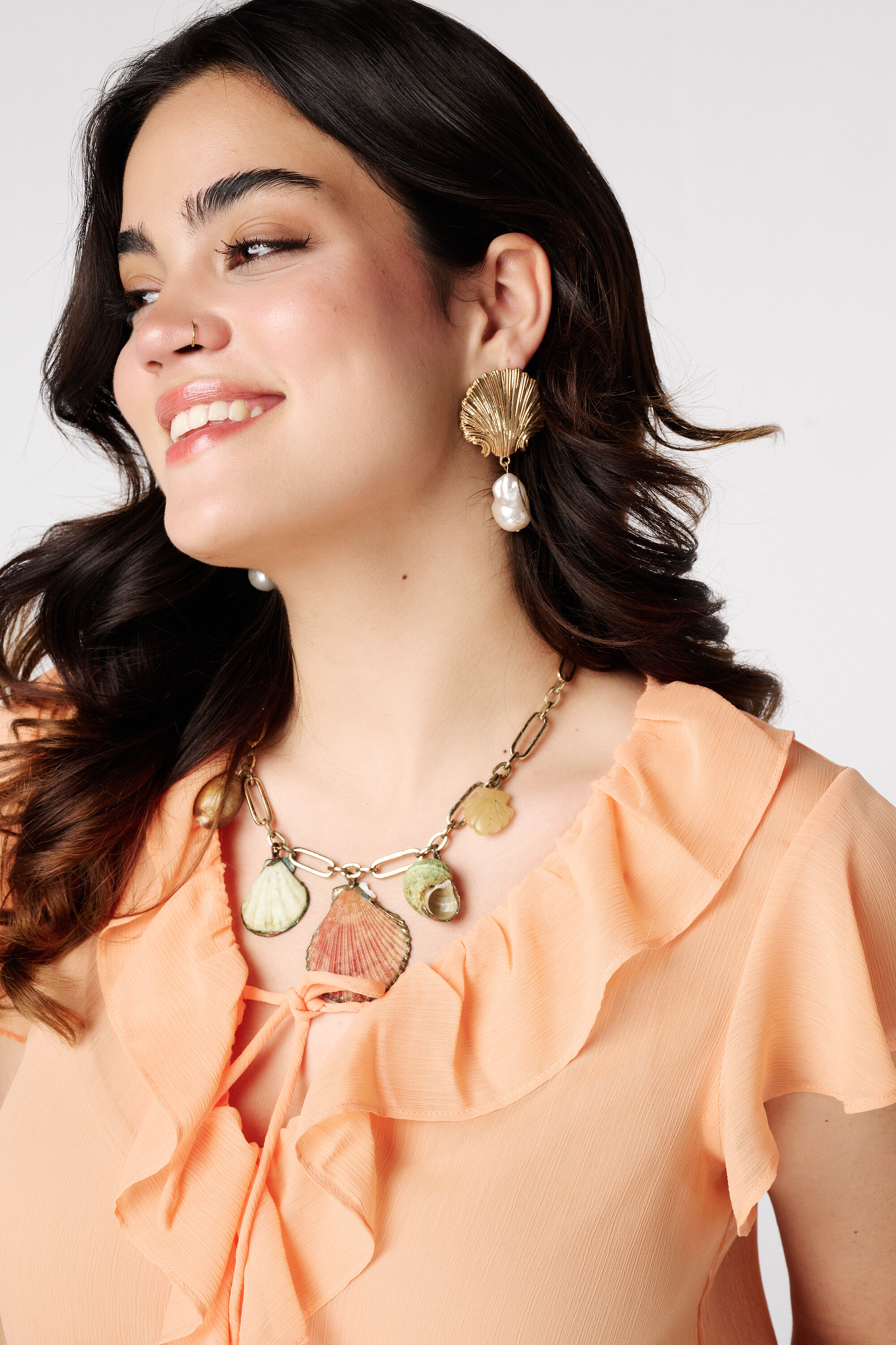 Bluse mit Volants image number 4